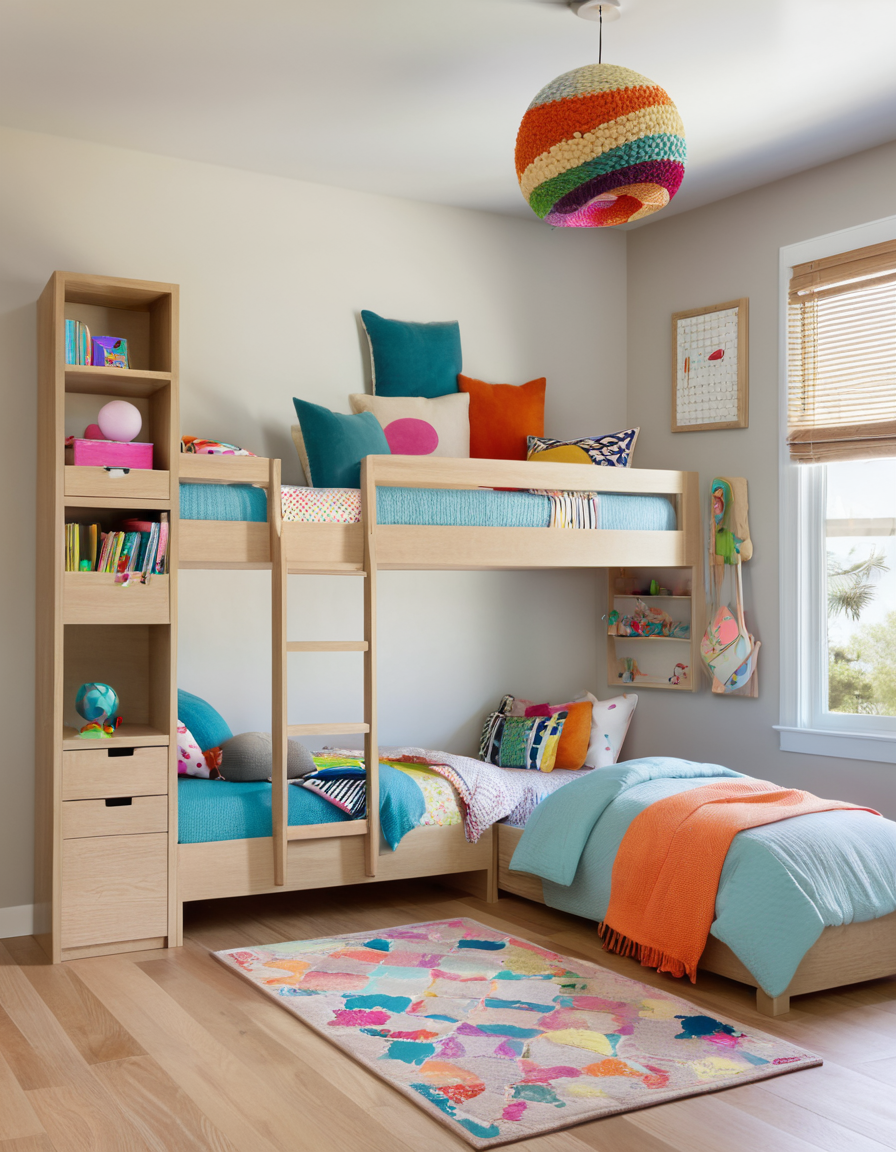 50 Creative Shared Bedroom Ideas For Kids: Space-Saving And Stylish Designs