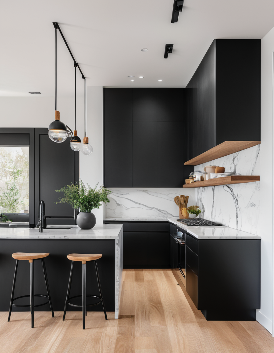 45 Black And White Kitchen Ideas For A Timeless And Chic Home Design