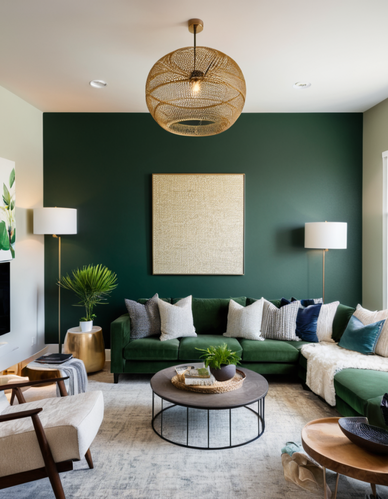 46 Dark Green Living Room Ideas To Transform Your Space With Style