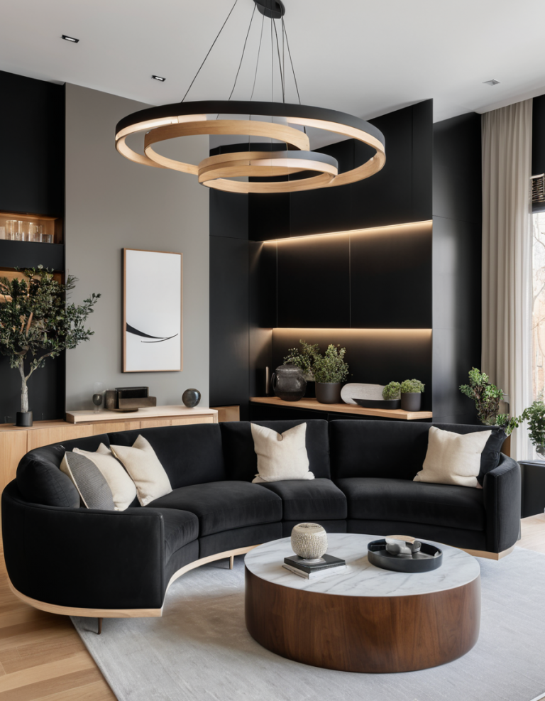 50 Black Living Room Ideas For A Bold And Sophisticated Space