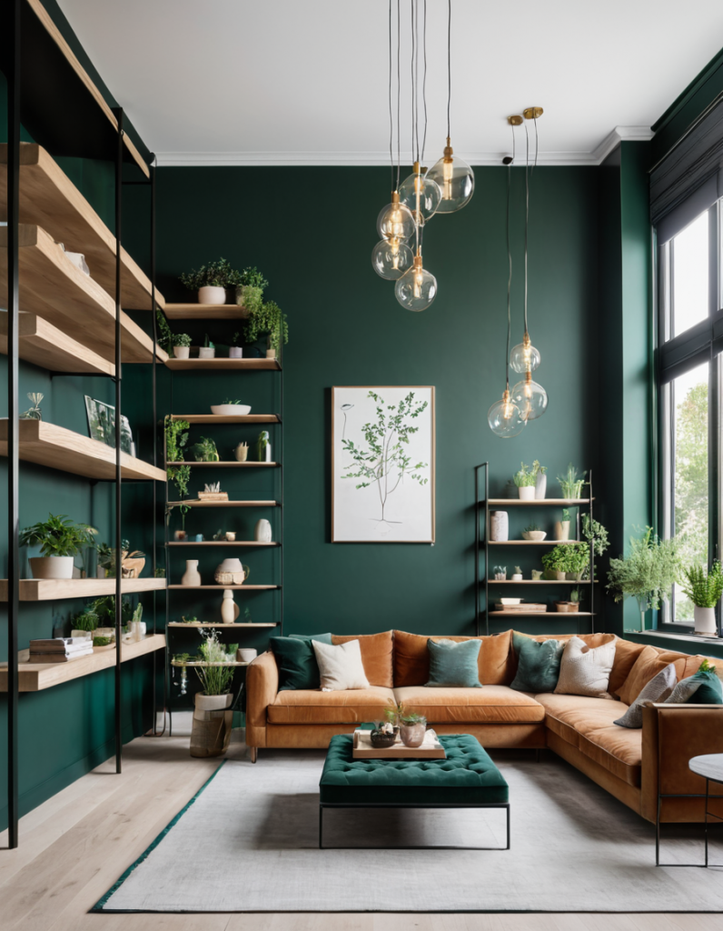 Discover Elegance: 46 Dark Green Living Room Ideas For a Luxurious Escape
