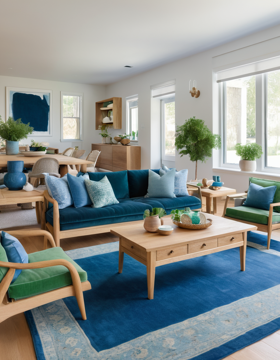 43 Inspiring Blue And Green Living Room Ideas For A Stylish And Modern ...