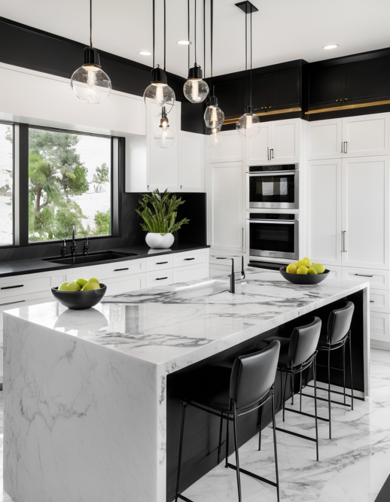 45 Black And White Kitchen Ideas For A Timeless And Chic Home Design