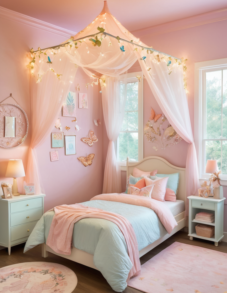 Cinderella Dreams And Starry Nights: 56 Bedroom Ideas For Teen Girls