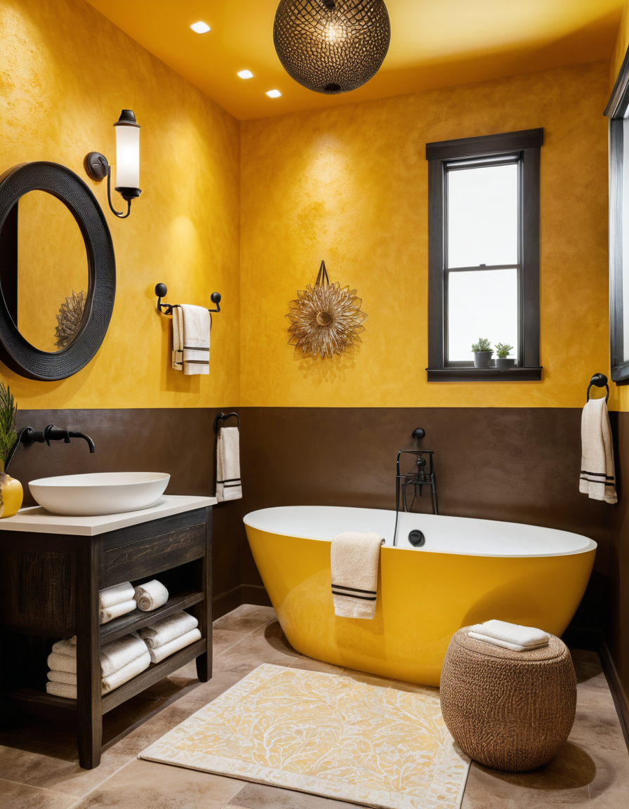 51 Yellow Bathroom Ideas To Brighten And Transform Your Space