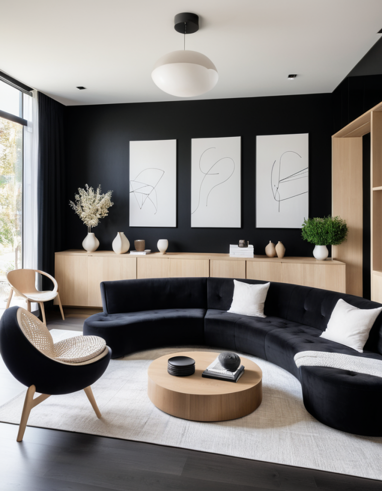 50 Black Living Room Ideas For A Bold And Sophisticated Space