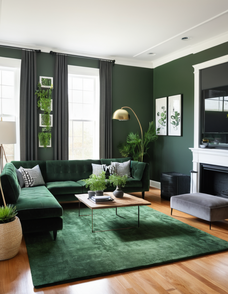 46 Dark Green Living Room Ideas To Transform Your Space With Style