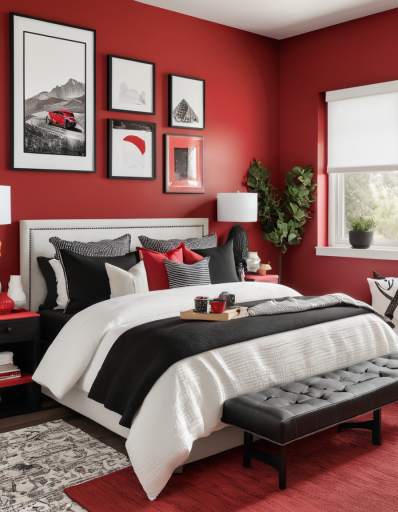 Passion in Design: 50 Stunning Red Bedroom Concepts to Ignite Your Imagination