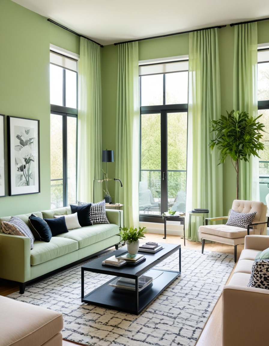 43 Green Living Room Ideas To Elevate Your Home’s Style And Serenity