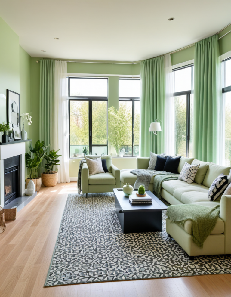 43 Green Living Room Ideas To Elevate Your Home’s Style And Serenity