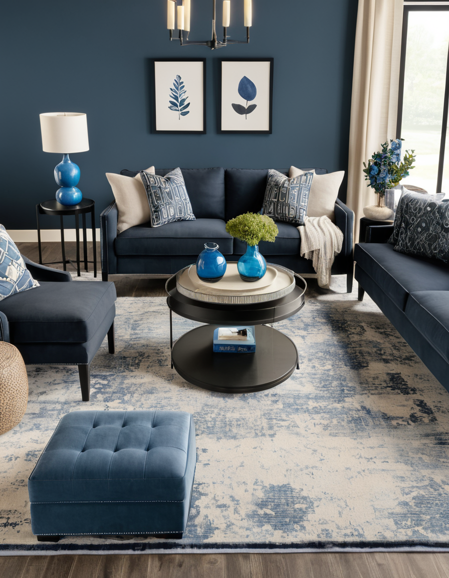 43 Gray And Blue Living Room Ideas To Elevate Your Home's Style