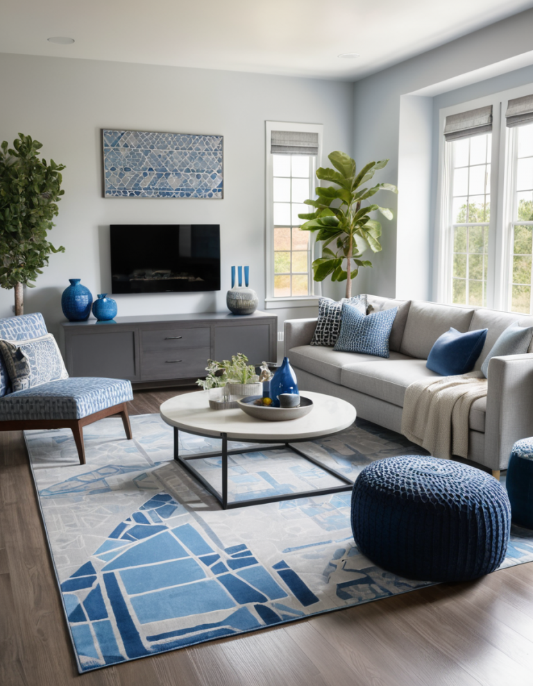 43 Gray And Blue Living Room Ideas To Elevate Your Home's Style