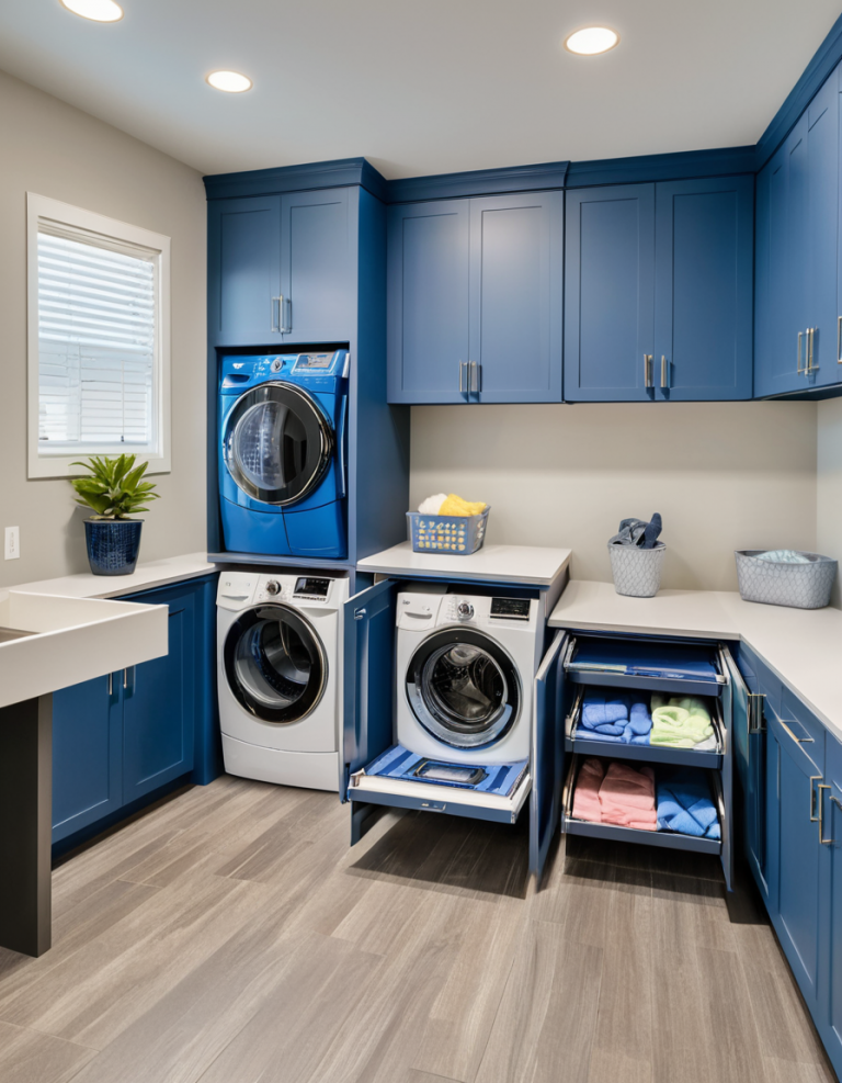 59 Laundry Room Cabinets And Shelves Ideas For A Stylish And Organized ...
