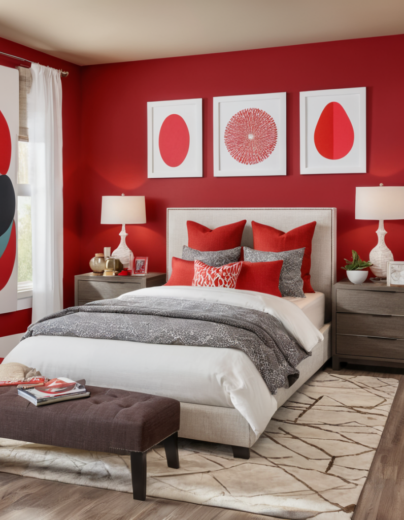 Passion in Design: 50 Stunning Red Bedroom Concepts to Ignite Your Imagination
