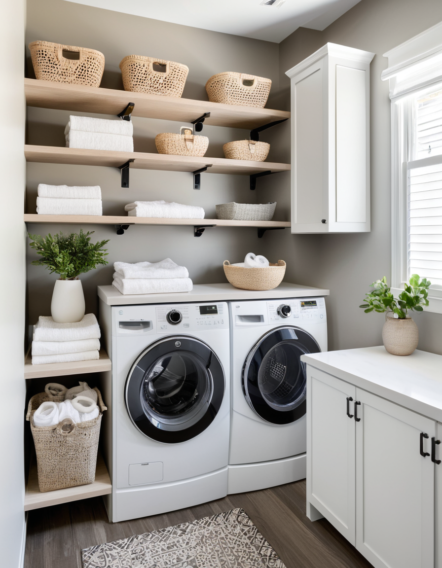 59 Laundry Room Cabinets And Shelves Ideas For A Stylish And Organized ...
