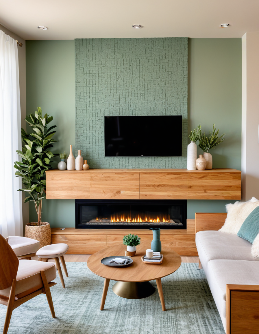 Image showcasing 50 Stunning Accent Wall Ideas To Elevate Your Living Room Design
