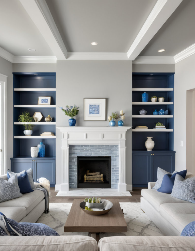 43 Gray And Blue Living Room Ideas To Elevate Your Home's Style