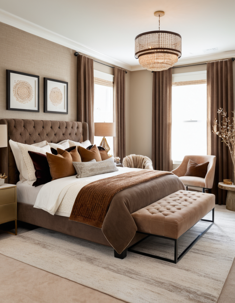 Nature’s Neutral: 41 Unexpected Brown Bedroom Ideas