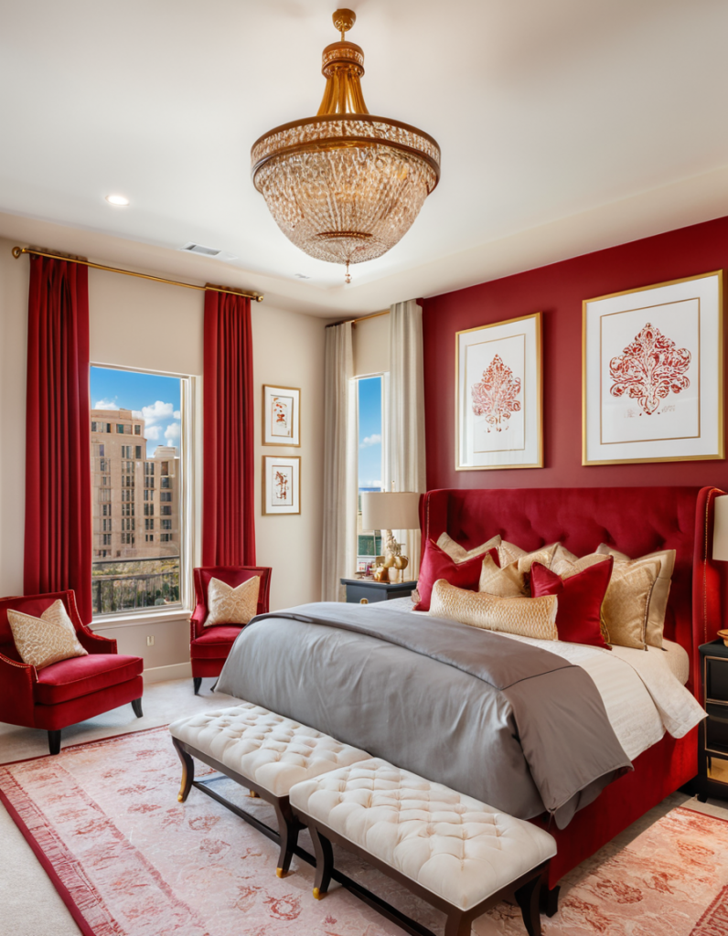 Passion in Design: 50 Stunning Red Bedroom Concepts to Ignite Your Imagination