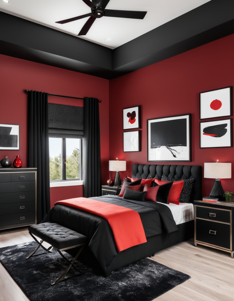 Passion in Design: 50 Stunning Red Bedroom Concepts to Ignite Your Imagination
