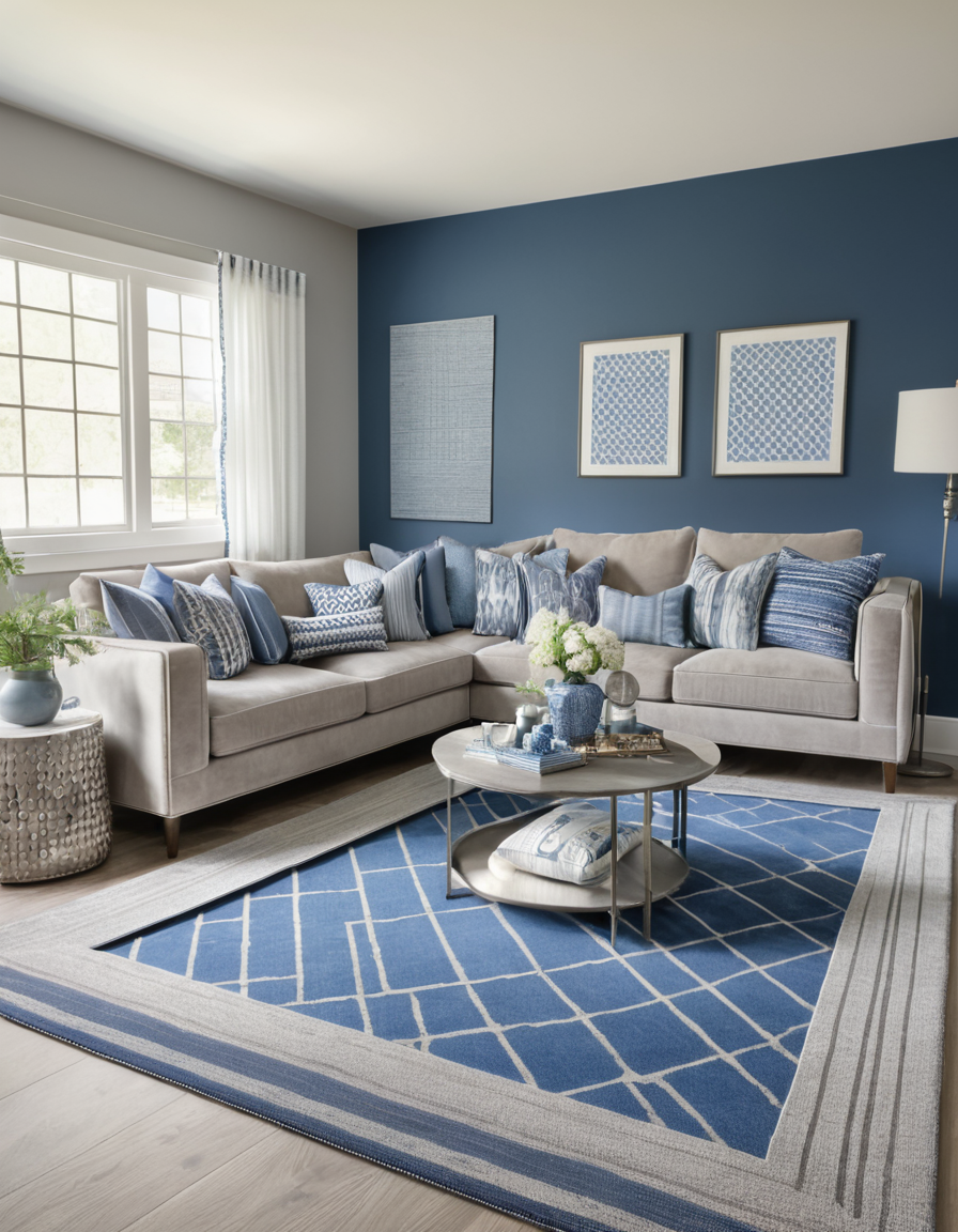 43 Gray And Blue Living Room Ideas To Elevate Your Home's Style