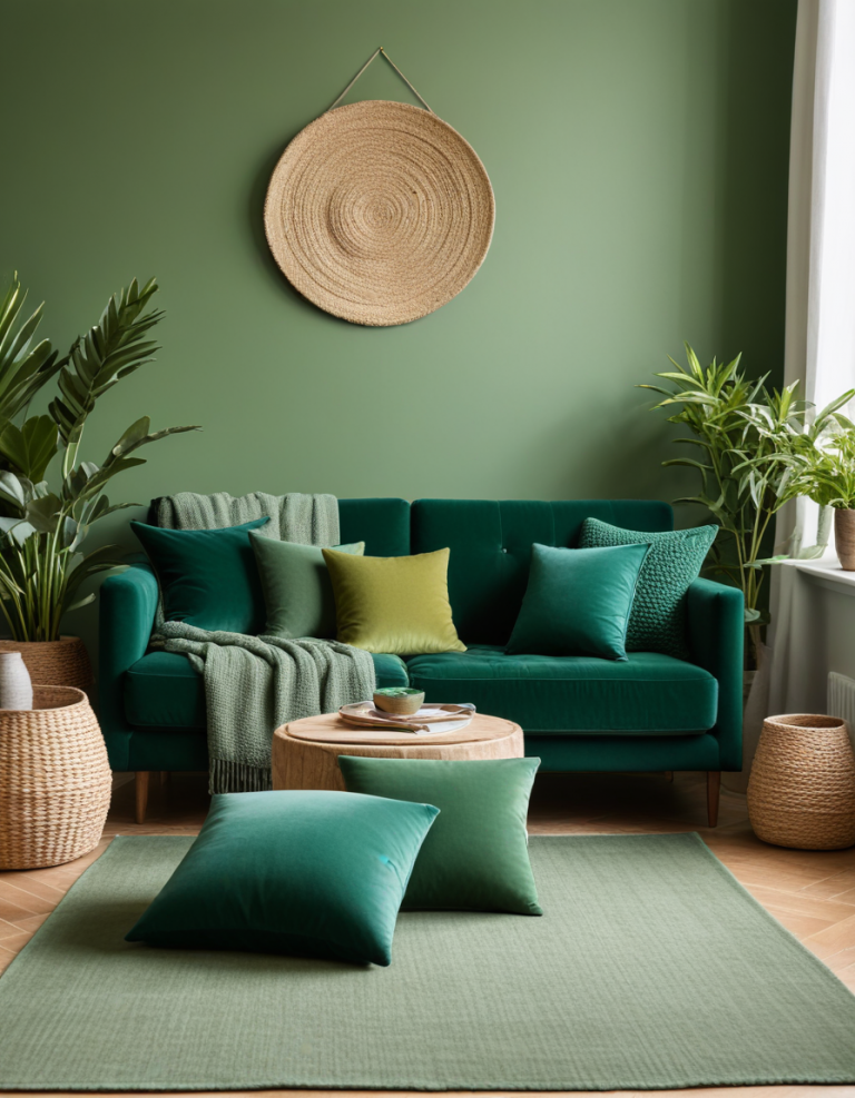 43 Green Living Room Ideas To Elevate Your Home’s Style And Serenity