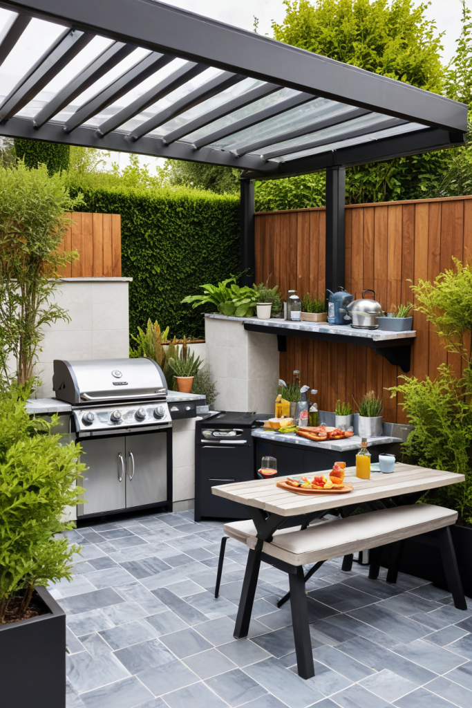 49 Stunning Outdoor BBQ Spaces With Roofs For All-Weather Grilling