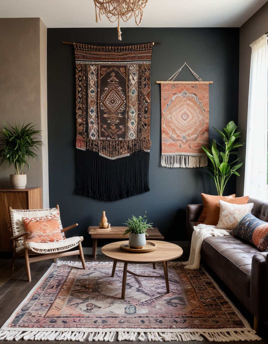 51 Dark Boho Living Room Ideas To Create A Stunning And Cozy Atmosphere
