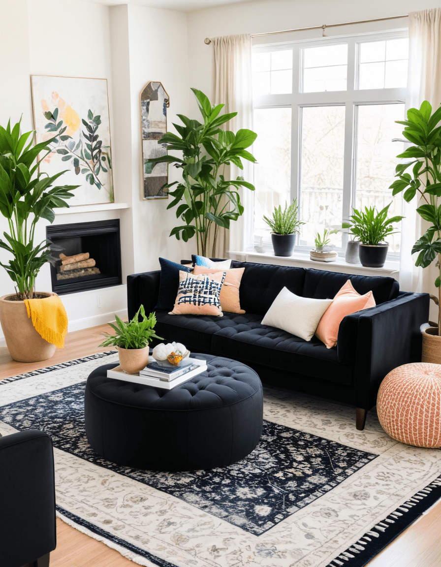 47 Stylish Black Sofa Ideas To Elevate Your Living Room Decor