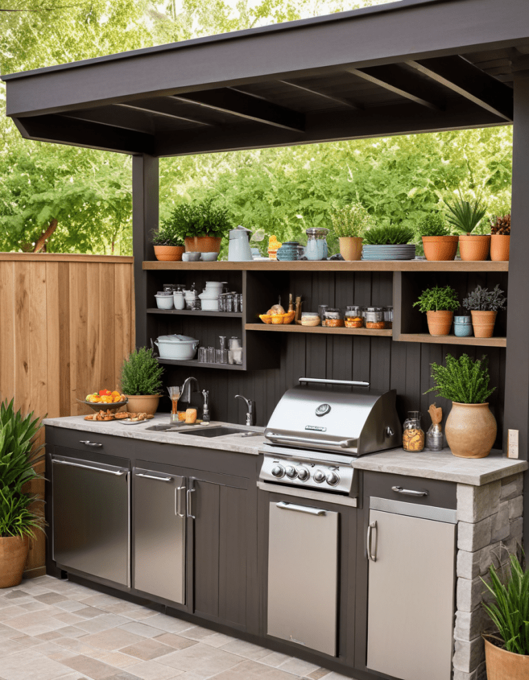 53 Backyard Kitchen Ideas To Transform Your Outdoor Space Into A ...