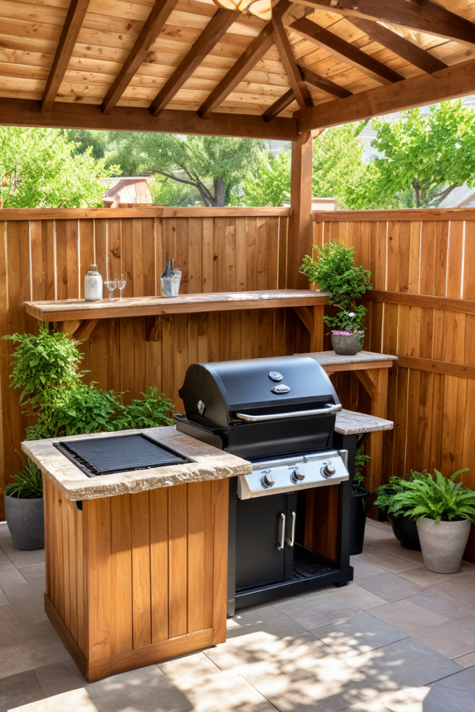 49 Stunning Outdoor BBQ Spaces With Roofs For All-Weather Grilling