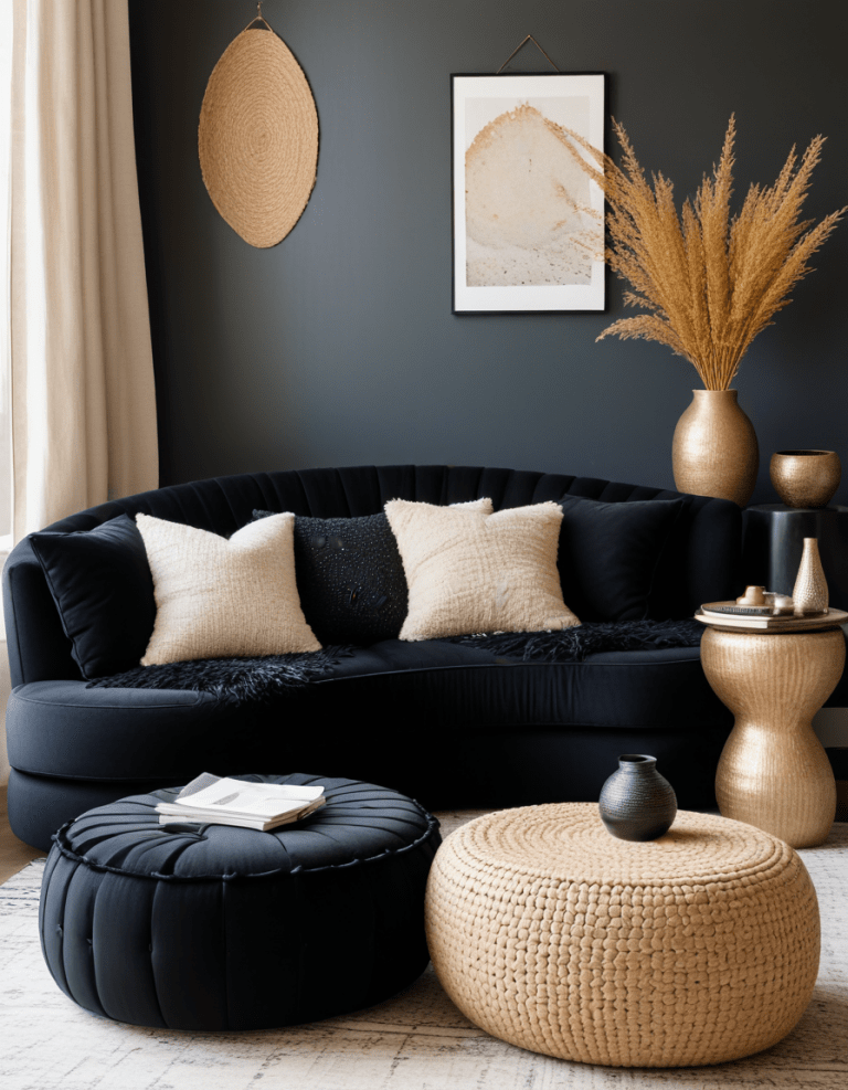 47 Stylish Black Sofa Ideas To Elevate Your Living Room Decor