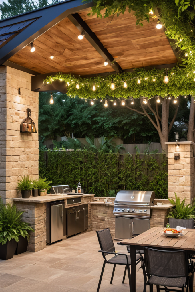 49 Stunning Outdoor BBQ Spaces With Roofs For All-Weather Grilling