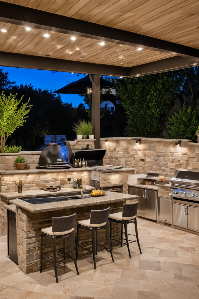 49 Stunning Outdoor BBQ Spaces With Roofs For All-Weather Grilling