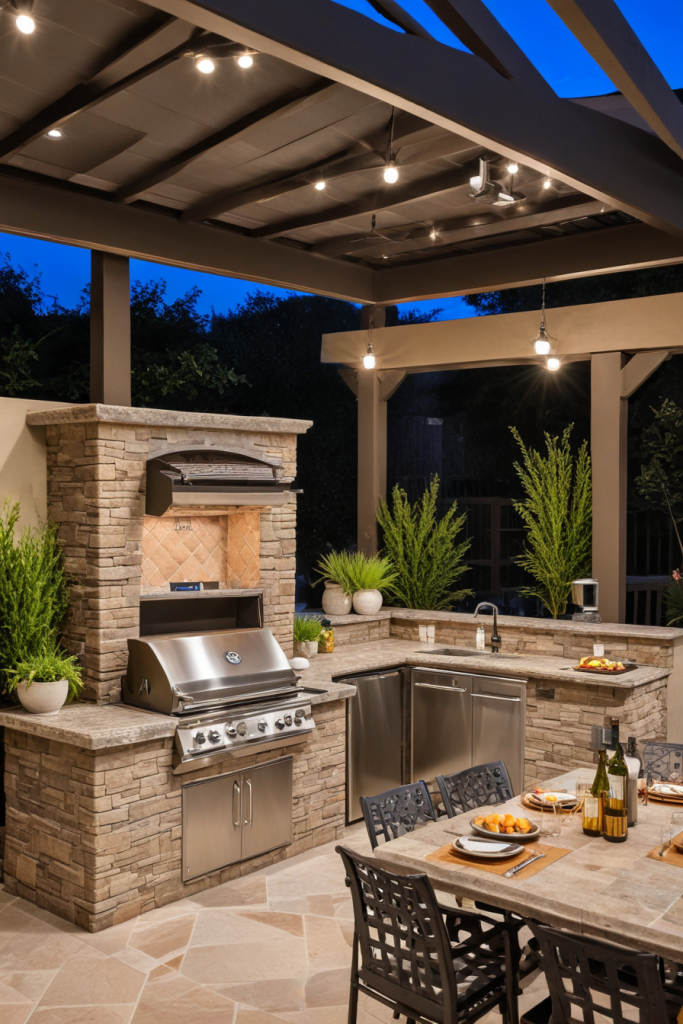 49 Stunning Outdoor BBQ Spaces With Roofs For All-Weather Grilling