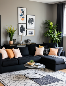 47 Stylish Black Sofa Ideas To Elevate Your Living Room Decor