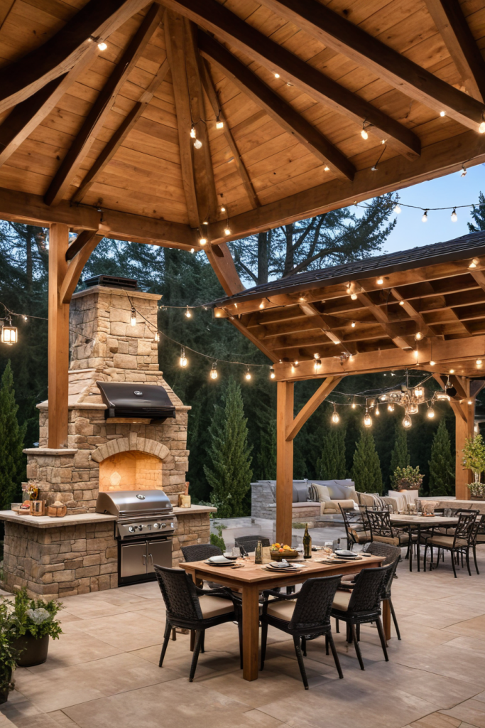 49 Stunning Outdoor BBQ Spaces With Roofs For All-Weather Grilling