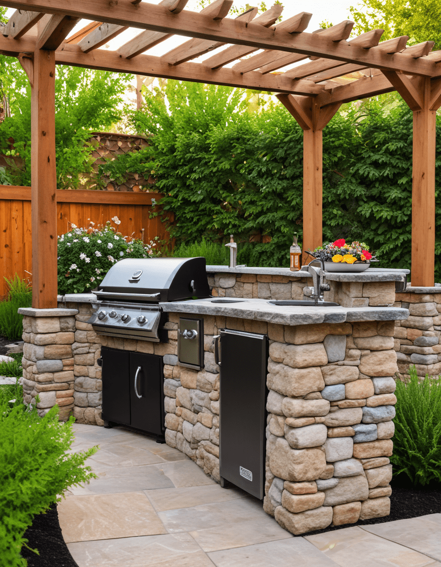 View of 46 BBQ Shelter Ideas To Elevate Your Outdoor Cooking Experience
