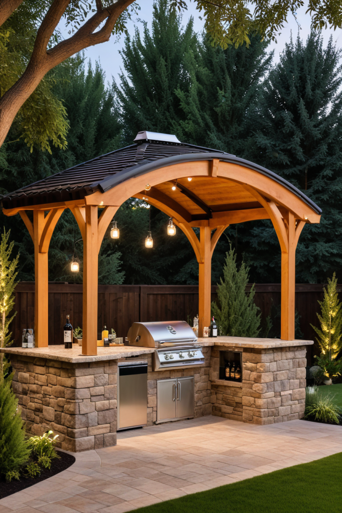 49 Stunning Outdoor BBQ Spaces With Roofs For All-Weather Grilling