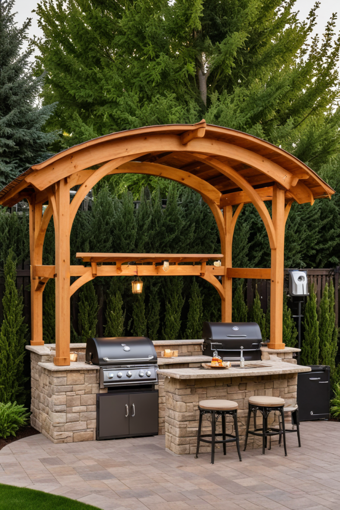 49 Stunning Outdoor BBQ Spaces With Roofs For All-Weather Grilling