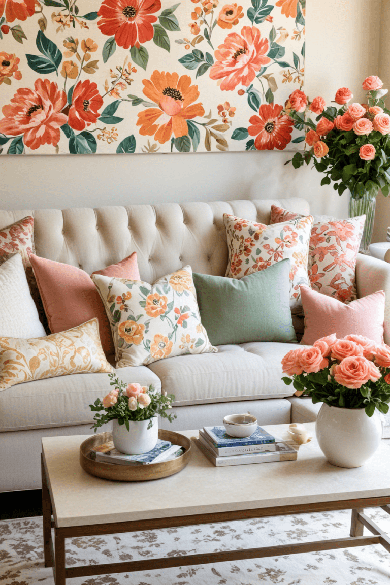 4 Trendi Spring 2025 Decor Ideas For Living Room To Refresh Your Space6