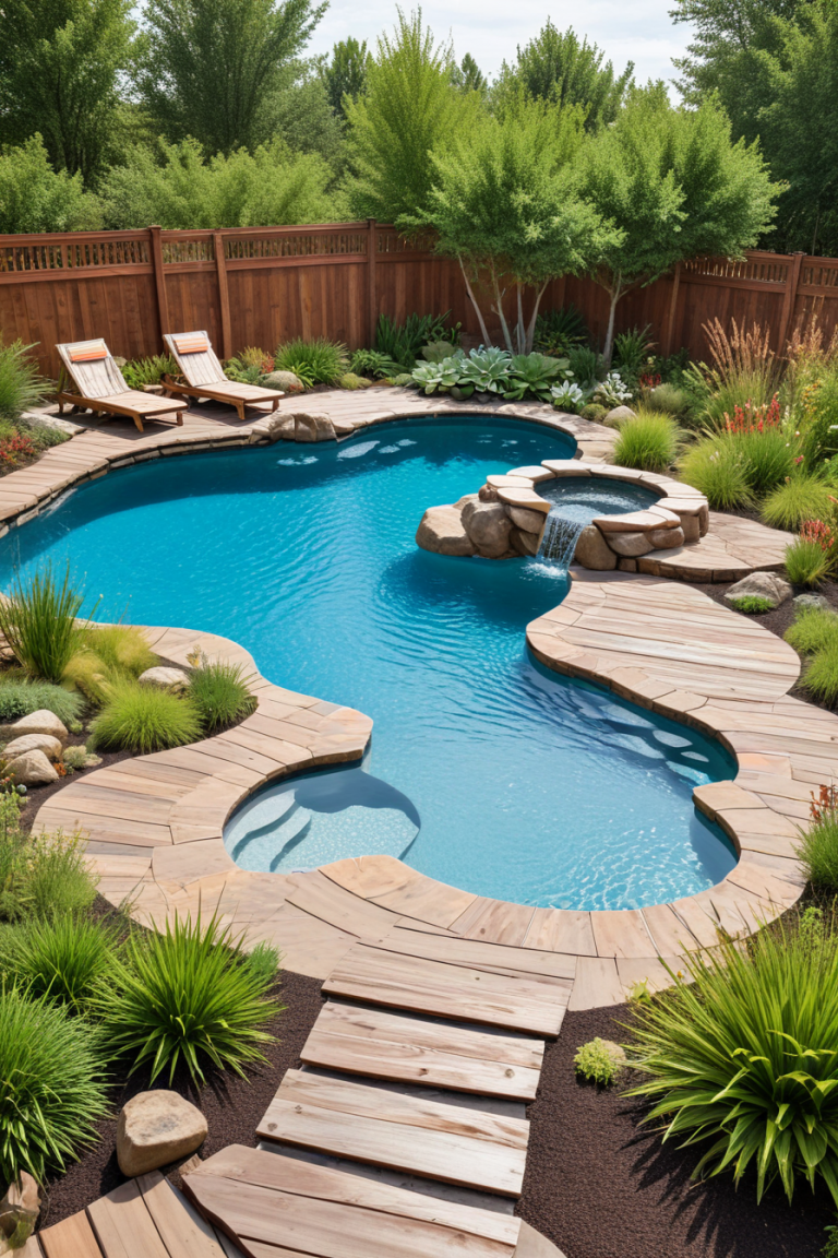 44 Inspiring Backyard Ideas With Pools To Create Your Ultimate Outdoor ...