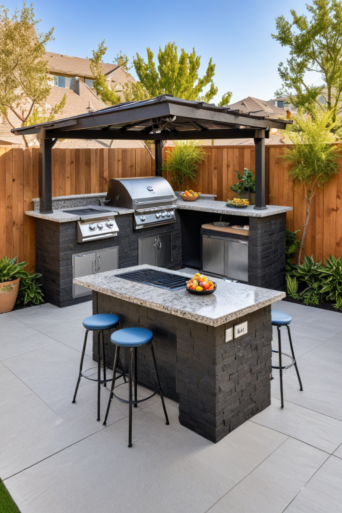 49 Stunning Outdoor BBQ Spaces With Roofs For All-Weather Grilling