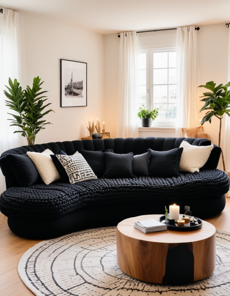 47 Stylish Black Sofa Ideas To Elevate Your Living Room Decor