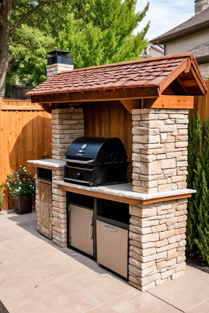 49 Stunning Outdoor BBQ Spaces With Roofs For All-Weather Grilling