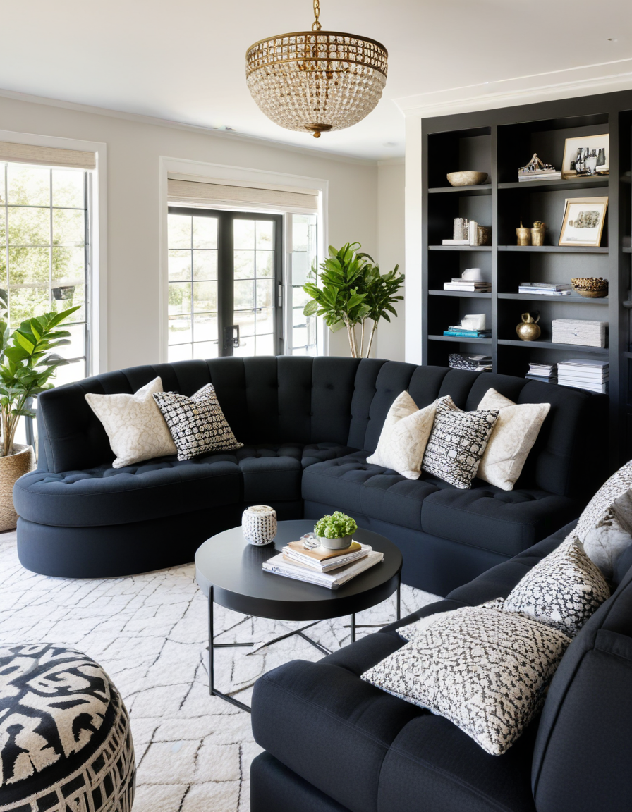 47 Stylish Black Sofa Ideas To Elevate Your Living Room Decor