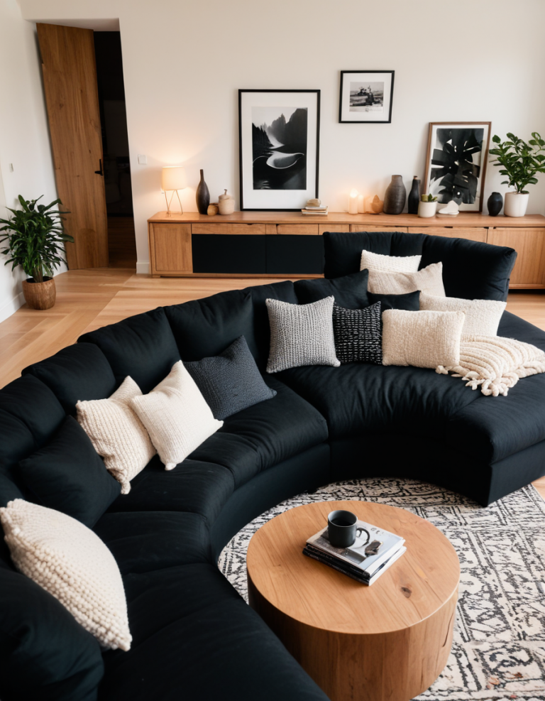 47 Stylish Black Sofa Ideas To Elevate Your Living Room Decor