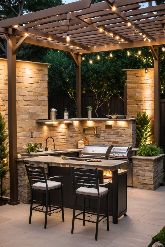 49 Stunning Outdoor BBQ Spaces With Roofs For All-Weather Grilling