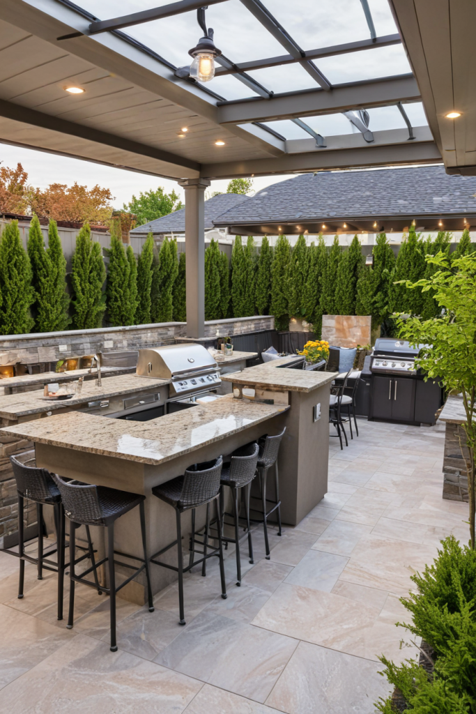 49 Stunning Outdoor BBQ Spaces With Roofs For All-Weather Grilling