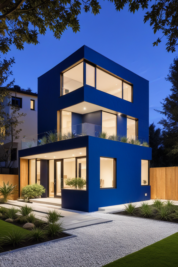 64 Striking Blue Exterior House Ideas: Bold, Modern, and Unforgettable Designs